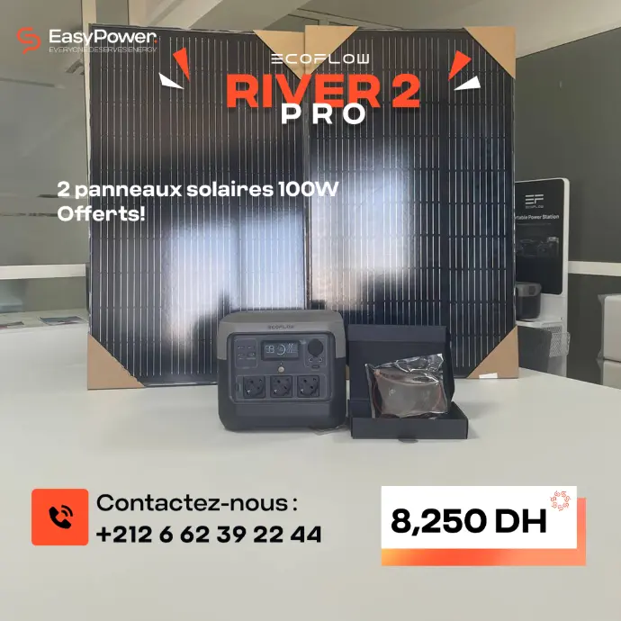 PROMOTION RIVER 2 PRO + 2 PANNEAUX SOLAIRE 100 W