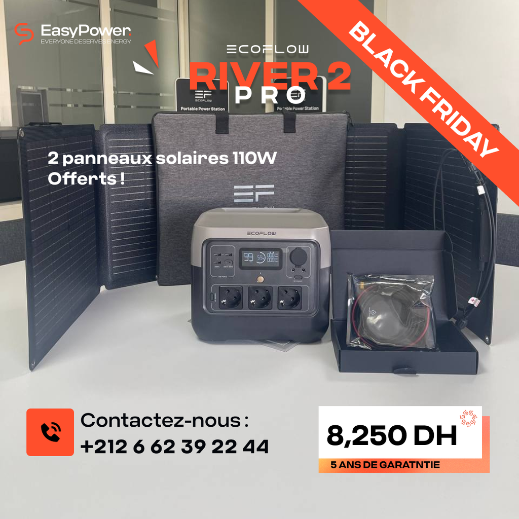 PROMOTION RIVER 2 PRO + 2 PANNEAUX SOLAIRE 110 W 