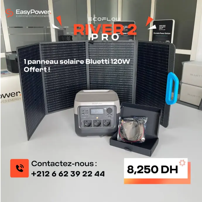 PROMOTION RIVER 2 PRO + 1 PANNEAU SOLAIRE 120 W 