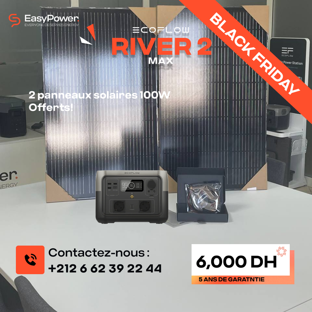 PROMOTION RIVER 2 MAX + 2 PANNEAUX SOLAIRE 100 W 