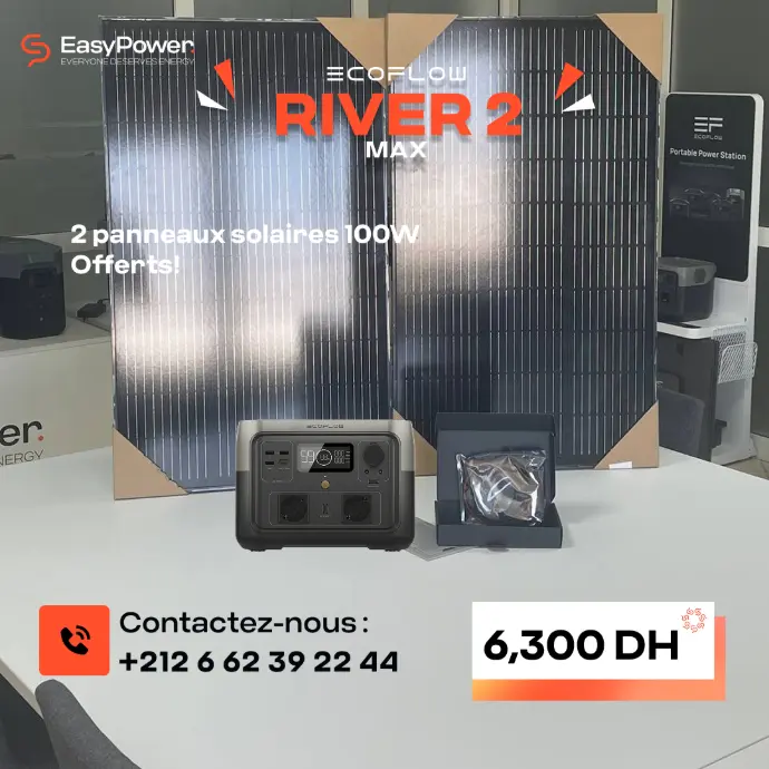 PROMOTION RIVER 2 MAX + 2 PANNEAUX SOLAIRE 100 W 