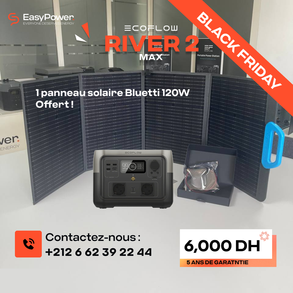 PROMOTION RIVER 2 MAX + 1 PANNEAUX SOLAIRE 200W 