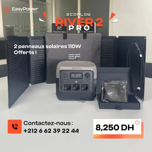 [BEX-000011] PROMOTION RIVER 2 PRO + 2 PANNEAUX SOLAIRE 110 W 