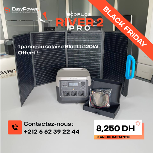 [BEX-000012] PROMOTION RIVER 2 PRO + 2 PANNEAUX SOLAIRE 200 W 