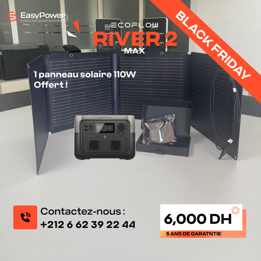 [BEX-000014] PROMOTION RIVER 2 MAX + 1 PANNEAUX SOLAIRE 110W